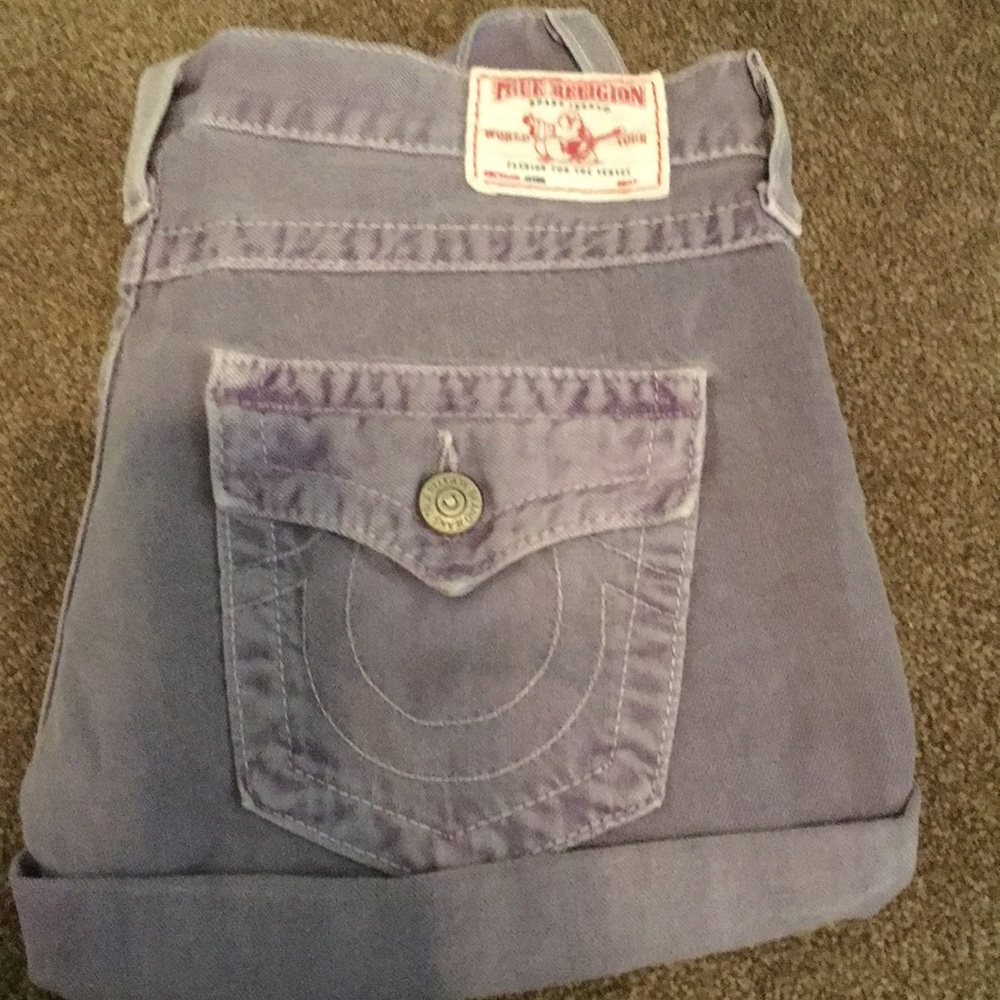 True Religion Cutoff Denim Shorts